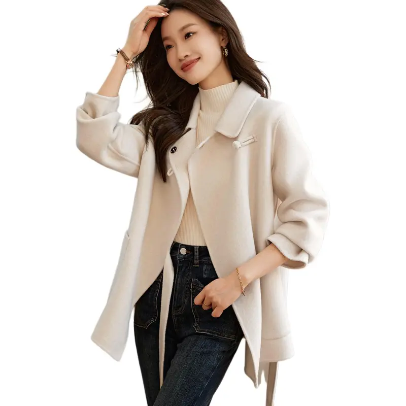 Mo Han Yi Mei Coat Women's Ecru-4