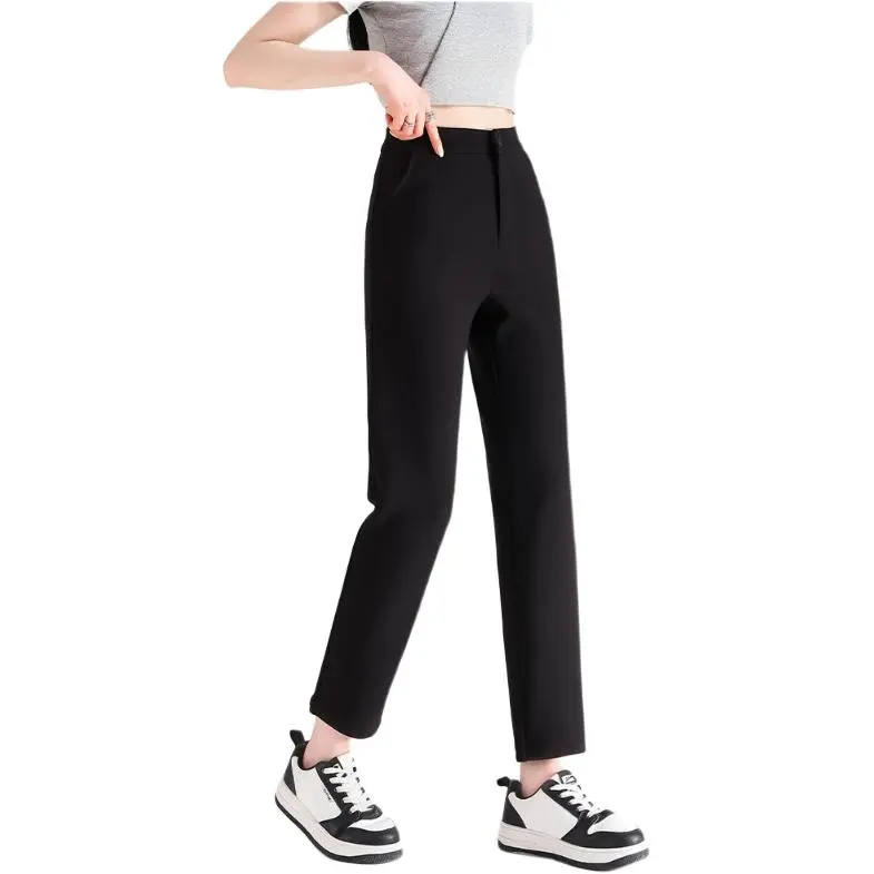 FAWENXIANGZI Casual Pants Women's Black-4