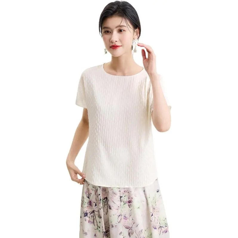 JINJU T Shirts Women's White-2