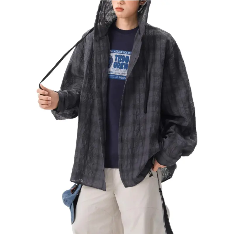 DUATOGE Shirts Men Dark Gray -3