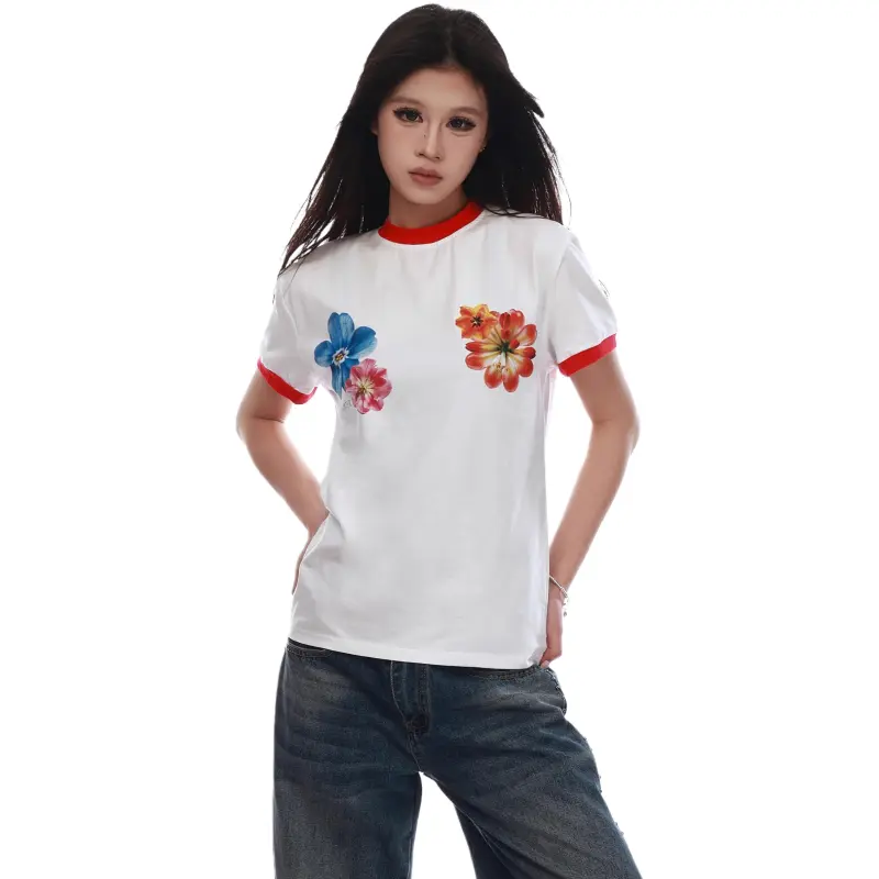 VINMUK T Shirts Women's White-3