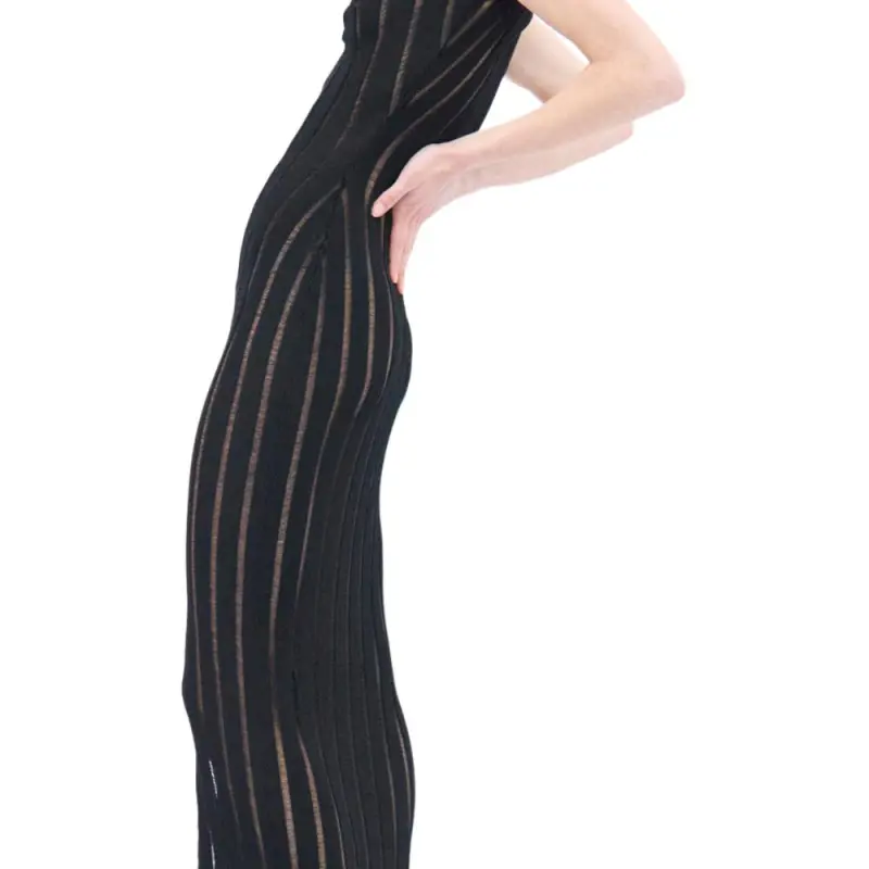 Nensi Dojaka Ribbed knit Maxi Dress-4