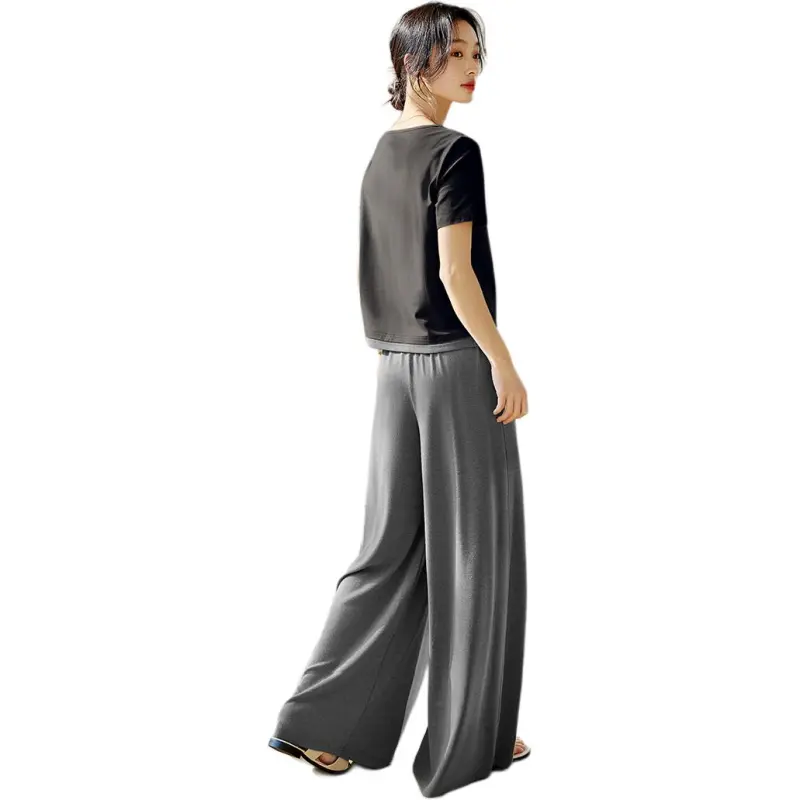 XWI Casual Suit Women's Gray Contrast Black-2