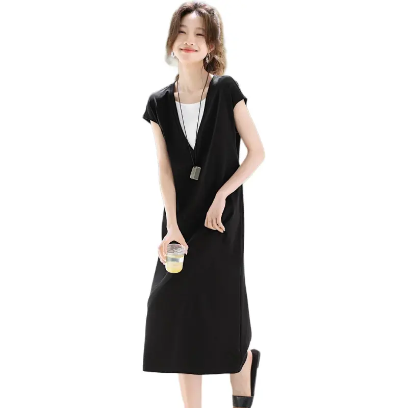 Mu Xiao Xin Short Sleeved Dress Women's-3