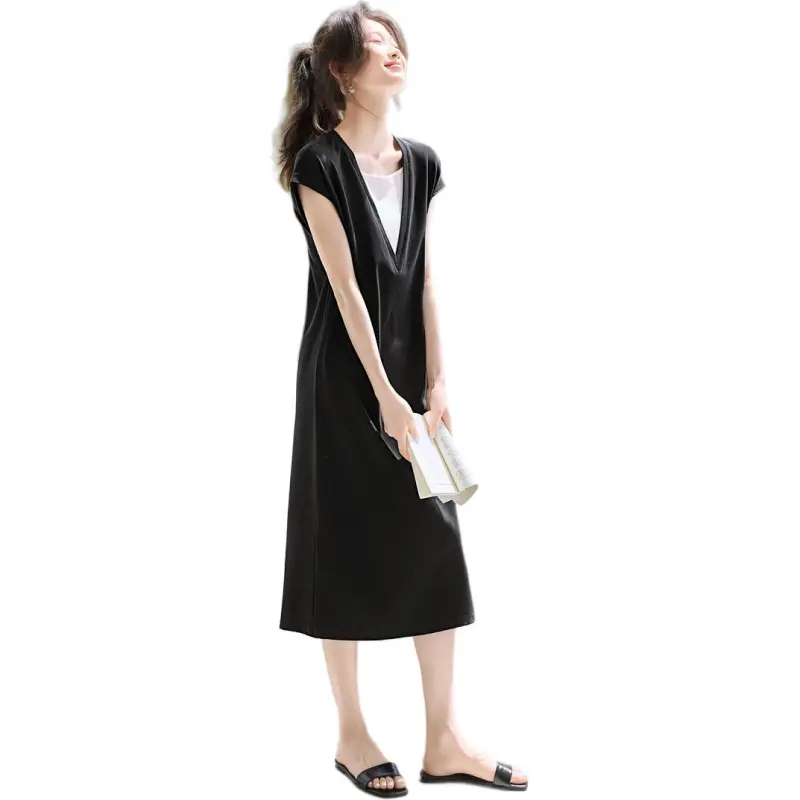 Mu Xiao Xin Short Sleeved Dress Women's-4