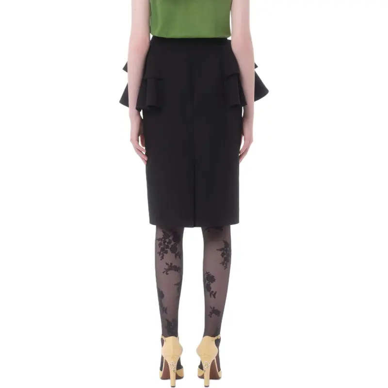 Valentino Crepe Couture Skirt-3