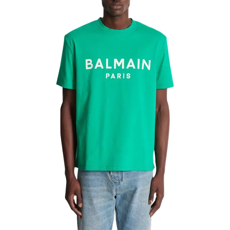 BALMAIN Logo print T shirt-1