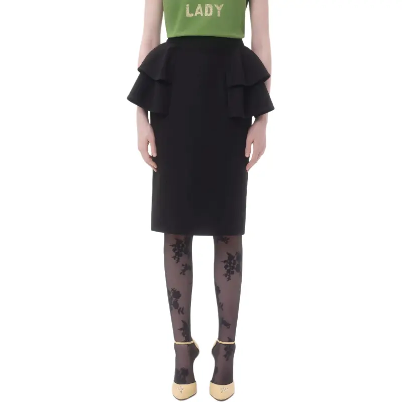 Valentino Crepe Couture Skirt-2