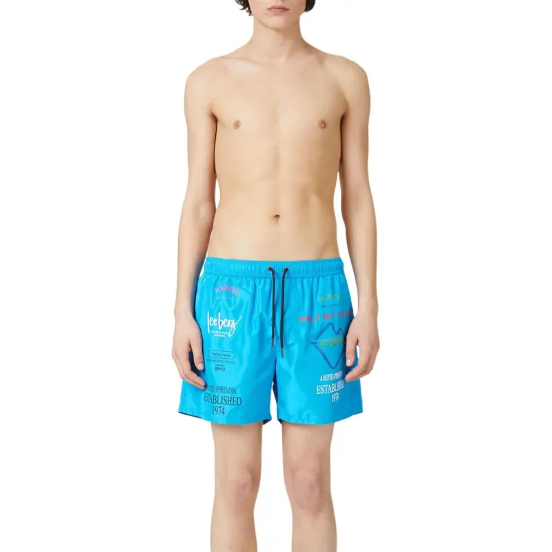 Iceberg Swimming Shorts Men's Blue-2