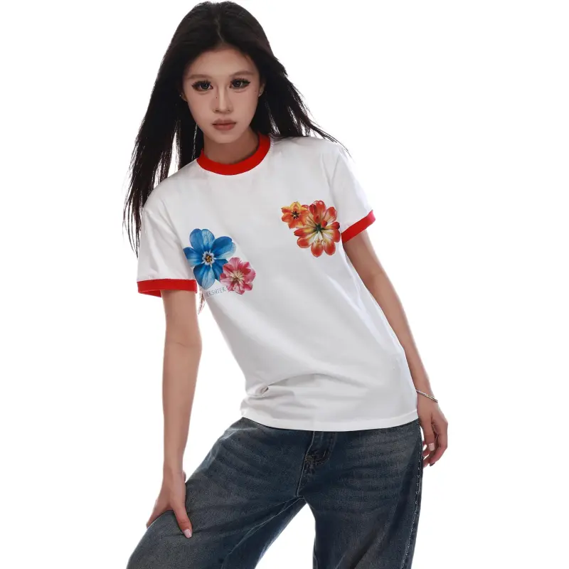 VINMUK T Shirts Women's White-4