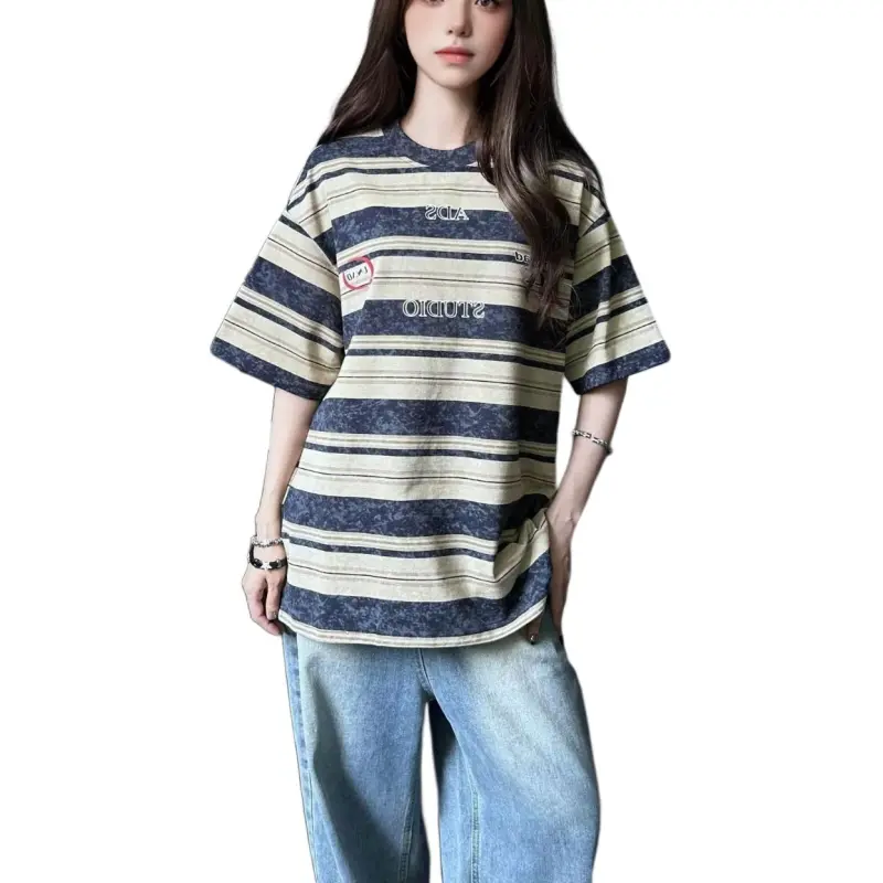 TESTUNG T Shirts Unisex Apricot-4