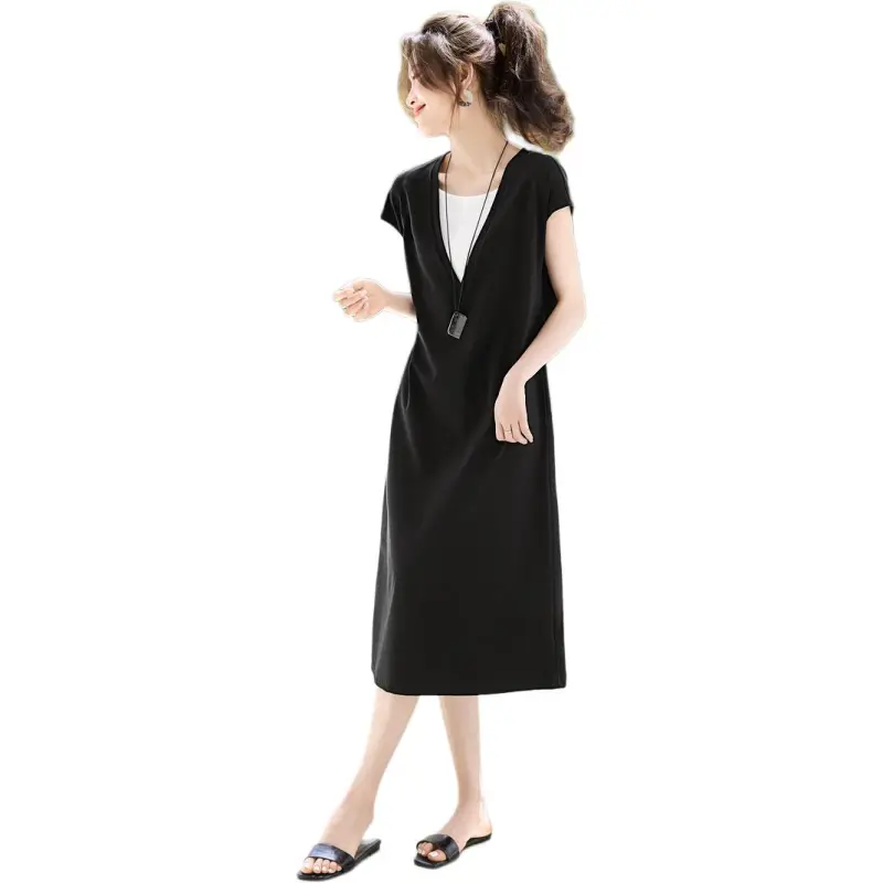 Mu Xiao Xin Short Sleeved Dress Women's-2