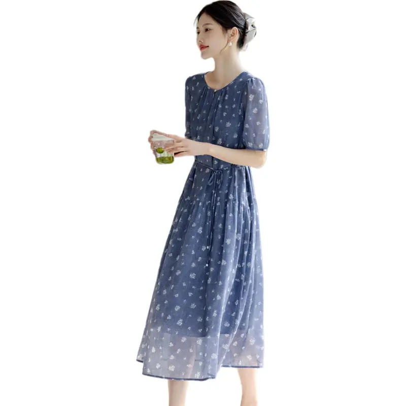 XWI Short Sleeved Dress Women's Sea Salt Blue-1