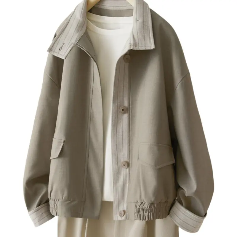 IHIMI Jackets Coats Women's Tea Brown-1