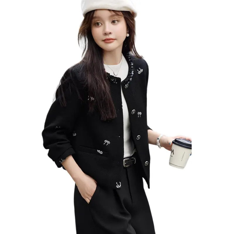 Mo Han Yi Mei Jackets Coats Women's Black-1