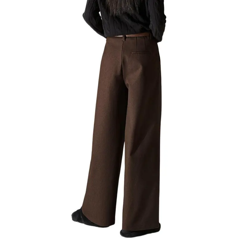 Mo Han Yi Mei Casual Pants Women's Coffee Brown-1