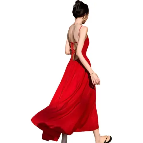 PLAY BUSH Slip Dresses Women's Red