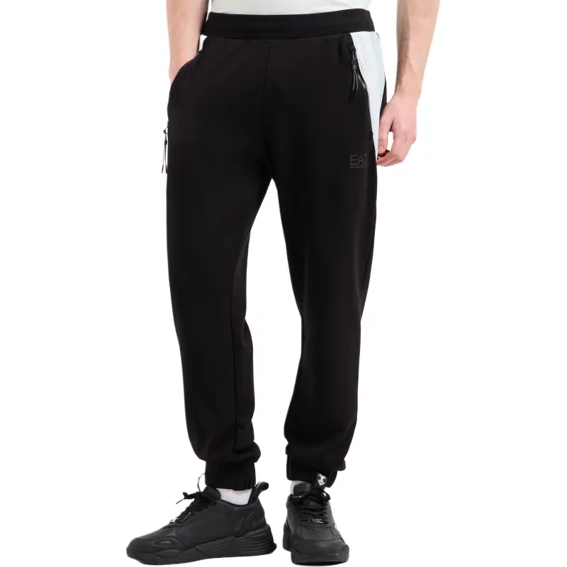 EMPORIO ARMANI EA7 Knitted Sweatpants Men's Black-3