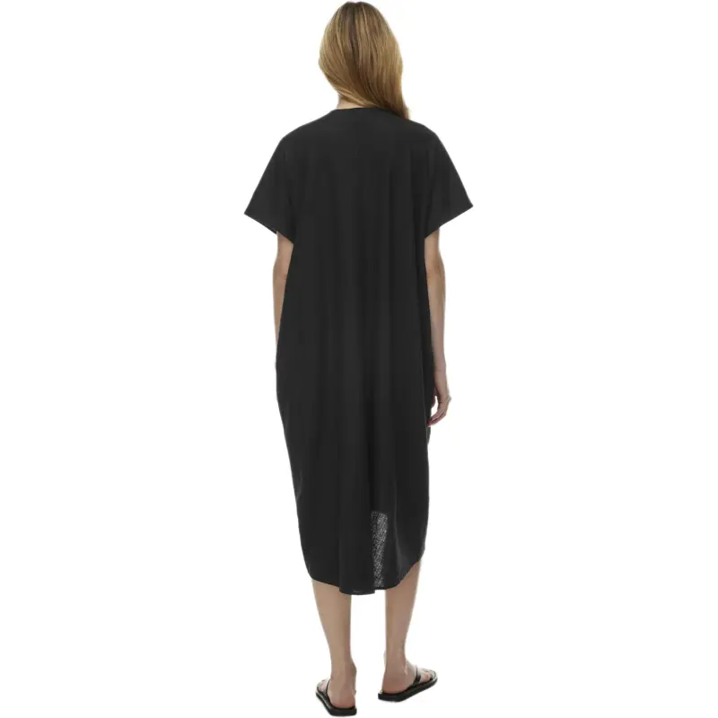 ARITZIA The Group By Babaton Charette Linen Dress Short-Sleeved Dresses Women's Black-3