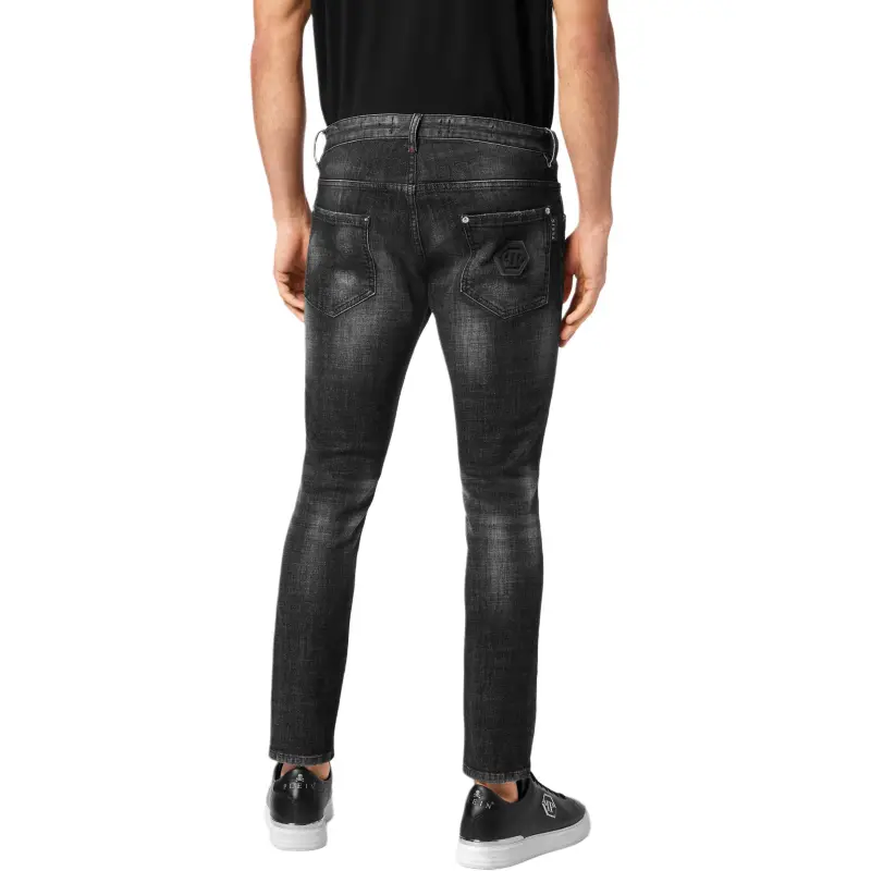 PHILIPP PLEIN Hexagon appliqué Jeans-3