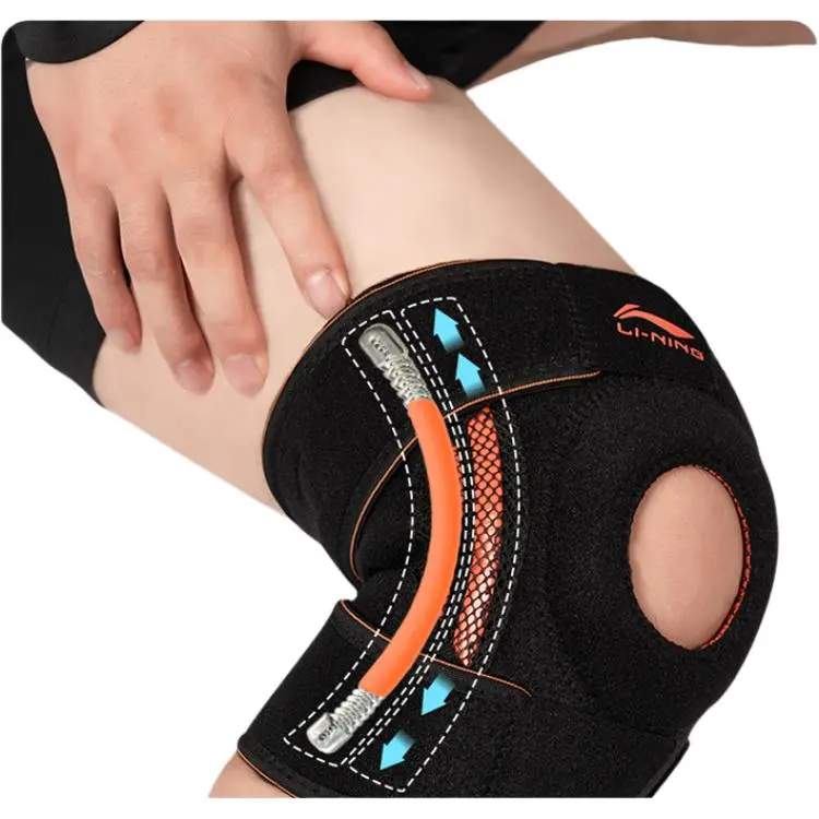 LiNing Mountain Climbing Hiking Rock Climbing Women's Silicone Nylon Elastane Polyester Knee Pads-2