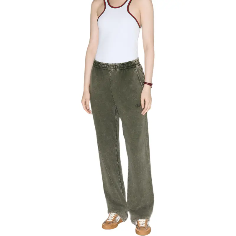 GUCCI Logo embroidered Cotton Track Pants-3
