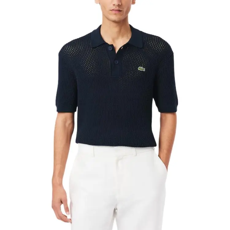 LACOSTE Knitted Polo Shirt-1
