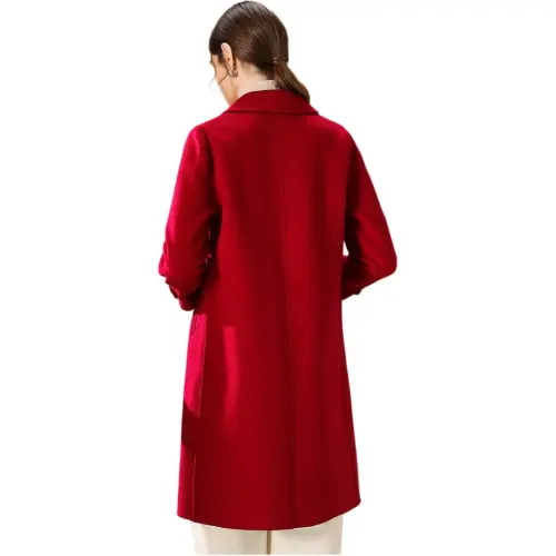 FENHONGMALI Coats Women's Dragon Fruit Red