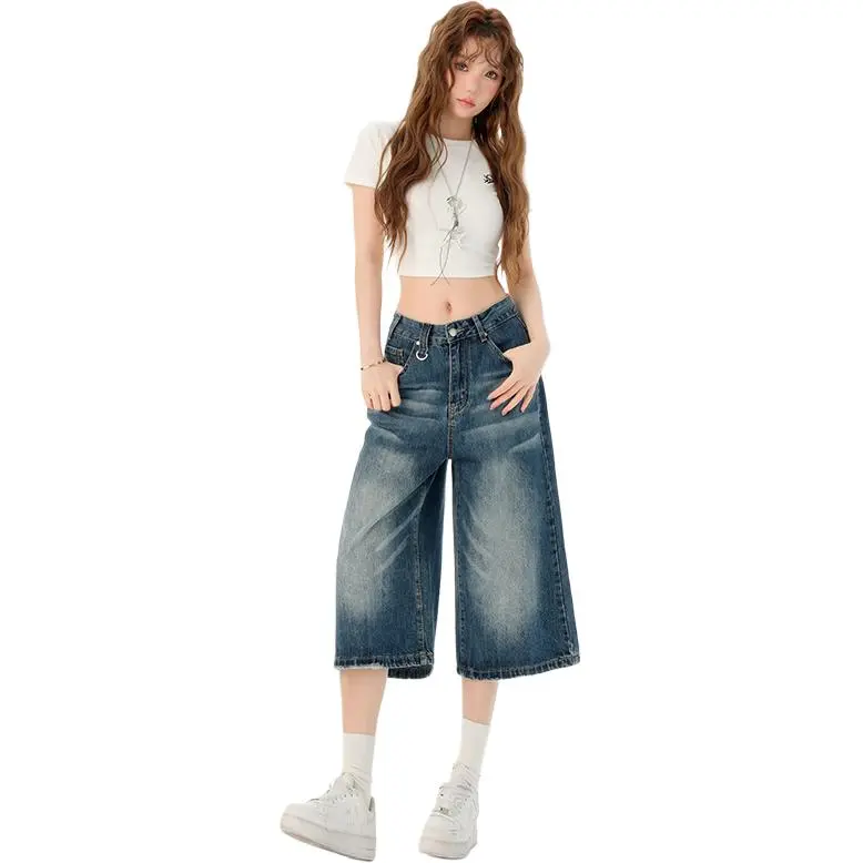 Kazakhstan Denim Shorts Women's-7