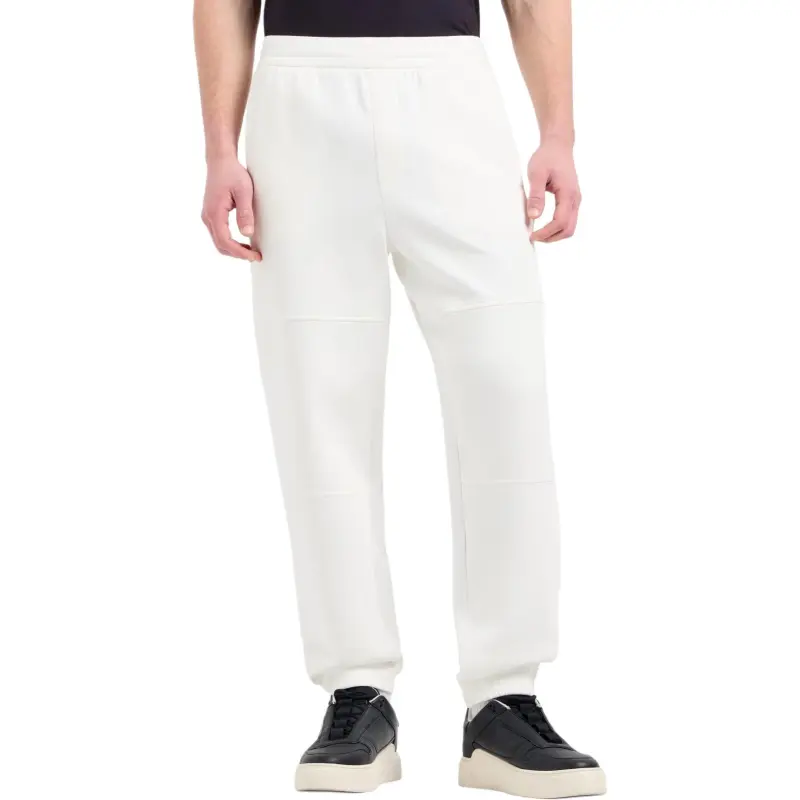 ARMANI EXCHANGEAE SS25 Knitted Sweatpants Men's White-2