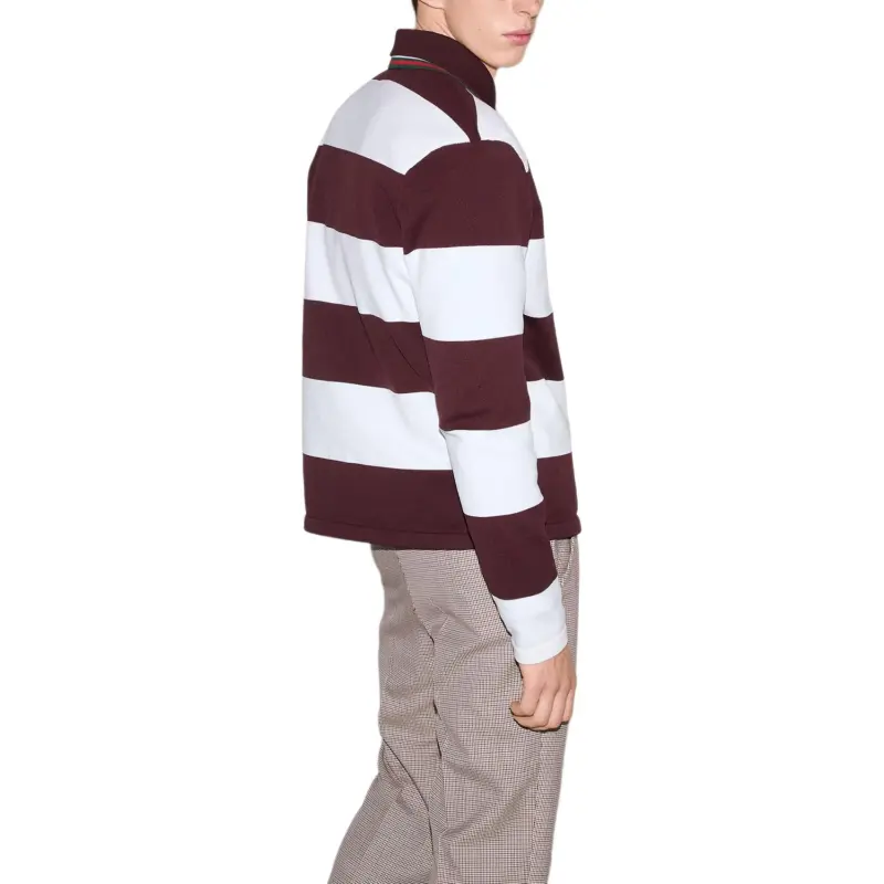 GUCCI SS25 Polo Shirt Men's Burgundy-4