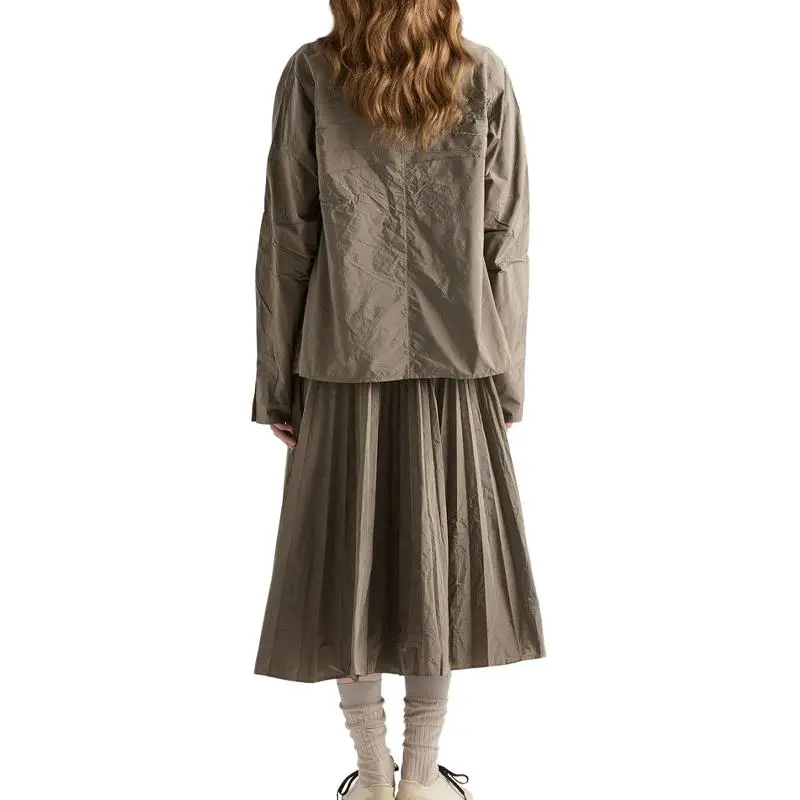 PRADA Casual Long Skirt Women's Gray-2