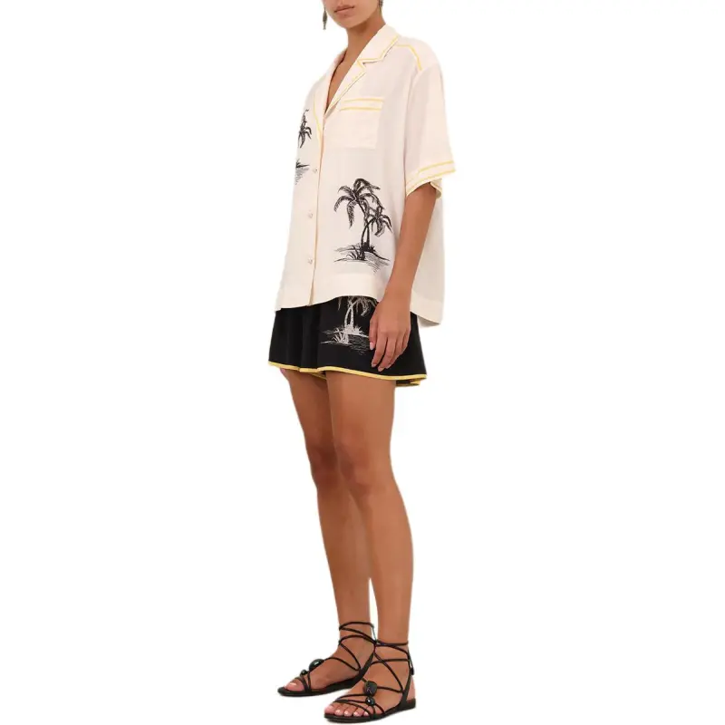 Zimmermann Palm Tree print Skirt-3