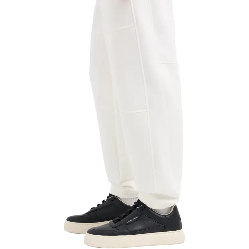 ARMANI EXCHANGEAE SS25 Knitted Sweatpants Men's White-4