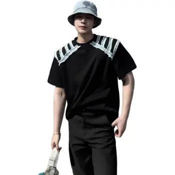 DUATOGE T Shirts Men Black 