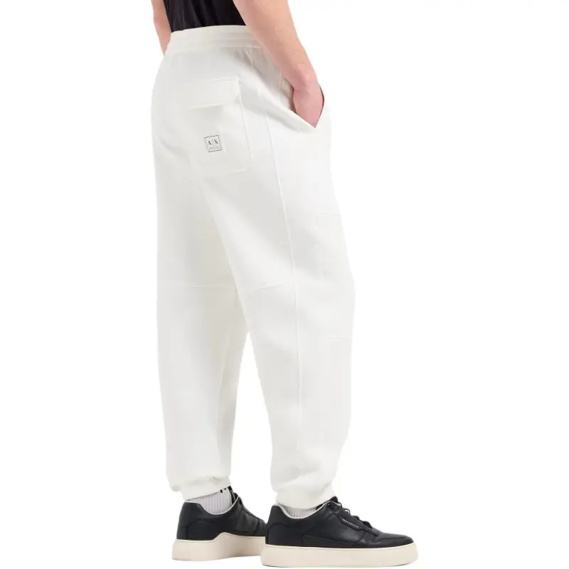 ARMANI EXCHANGEAE SS25 Knitted Sweatpants Men's White-3
