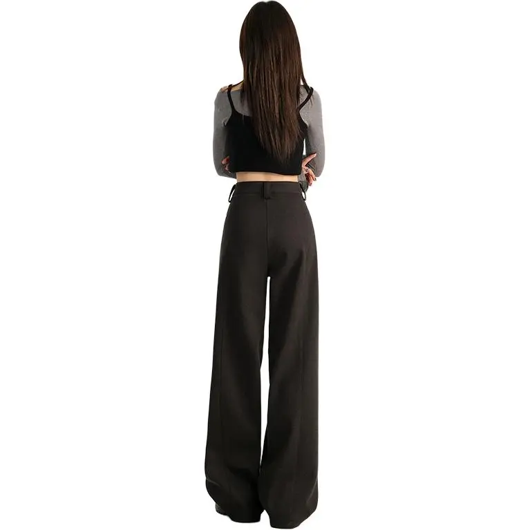 Rose Casual Pants Women's Black Gray Color-1