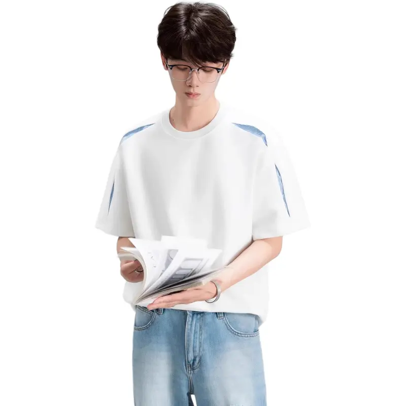 DUATOGE T Shirts Men White -1
