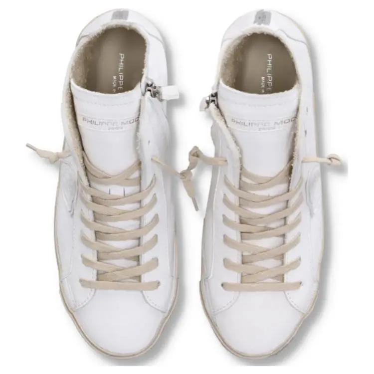 PHILIPPE MODEL Prs High-Top Skateboard Shoes Women's White-4