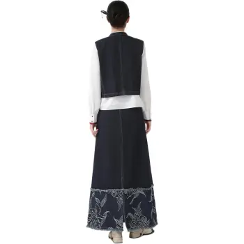 XINGHEHANGE Fashion Comfortable Sleeveless Vest Elegance Versatile Skirt Set Women's