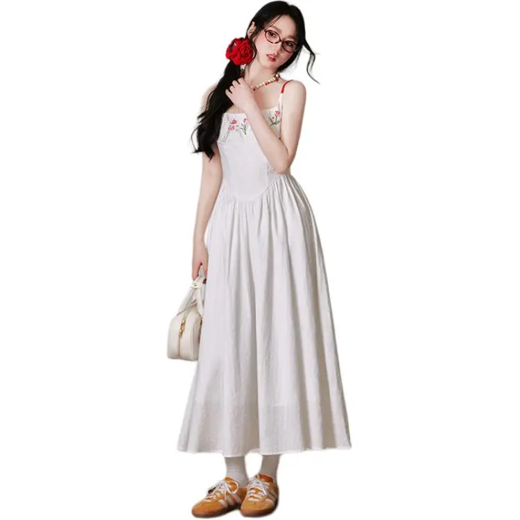 PAZZO Slip Dresses Women's White-0