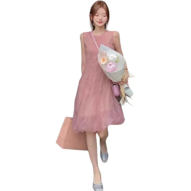 KAISER Sleeveless Dress Women's Pink-1