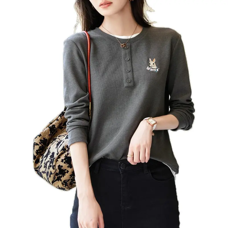 【dme】 Knitwear Women's Dark Gray-1