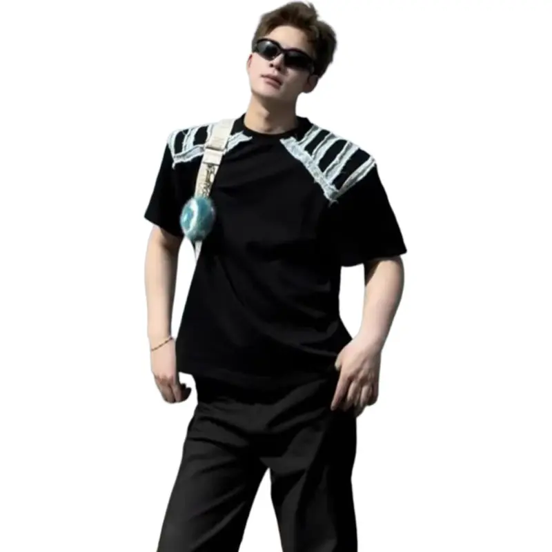DUATOGE T Shirts Men Black -3