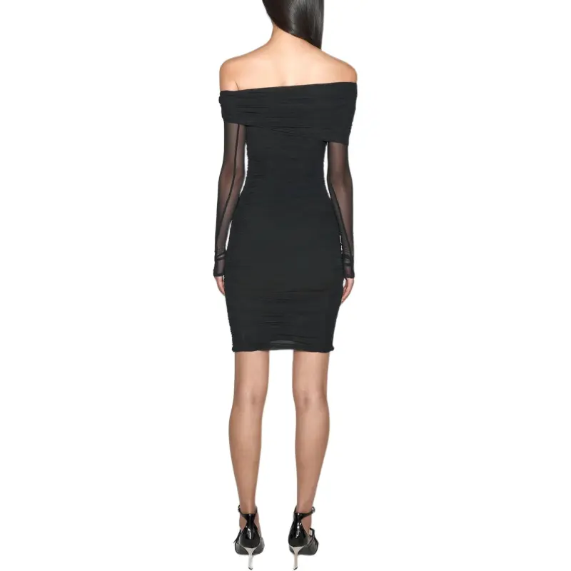 Mugler Off shoulder Mini Dress-1