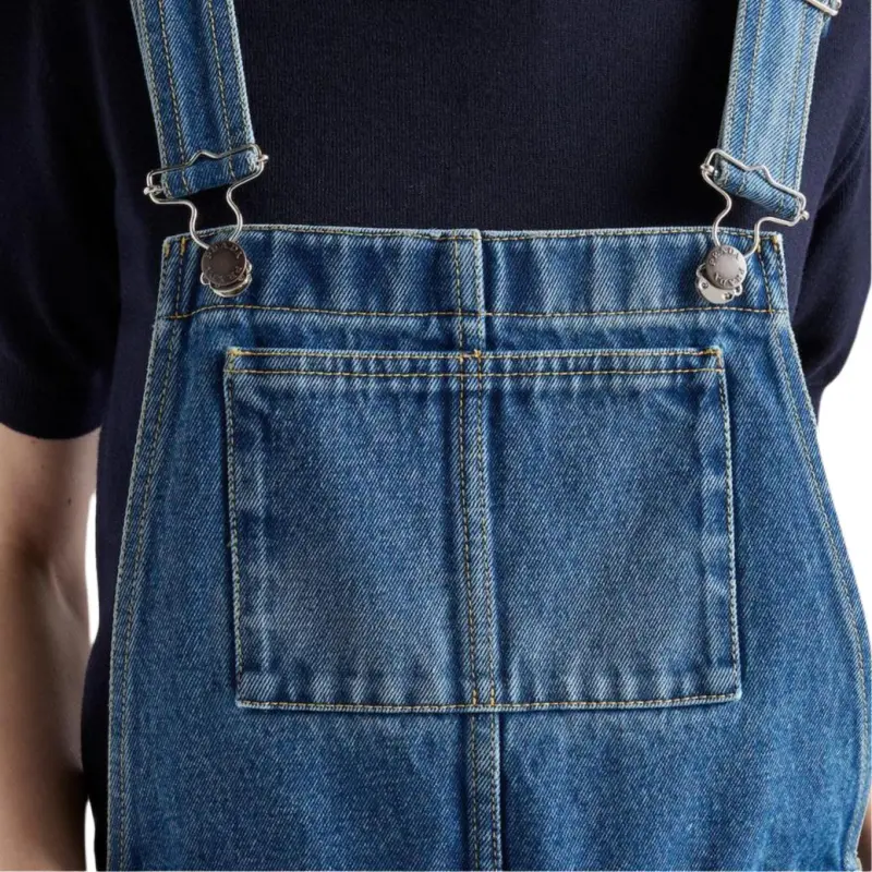 PRADA Denim Bib Mini dress-4