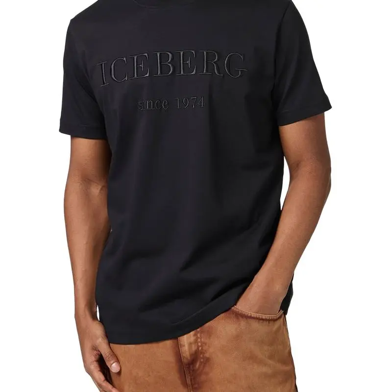Iceberg Logo embroidered T shirt-5