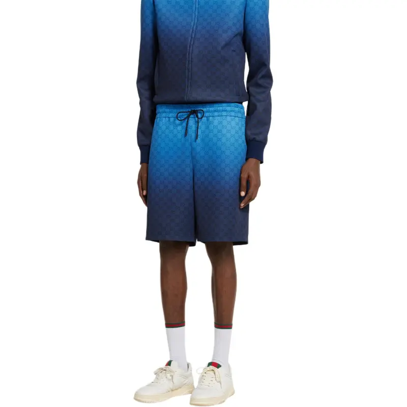 GUCCI Casual Shorts Men Blue-3