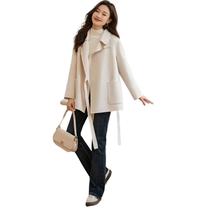 Mo Han Yi Mei Coat Women's Ecru-5