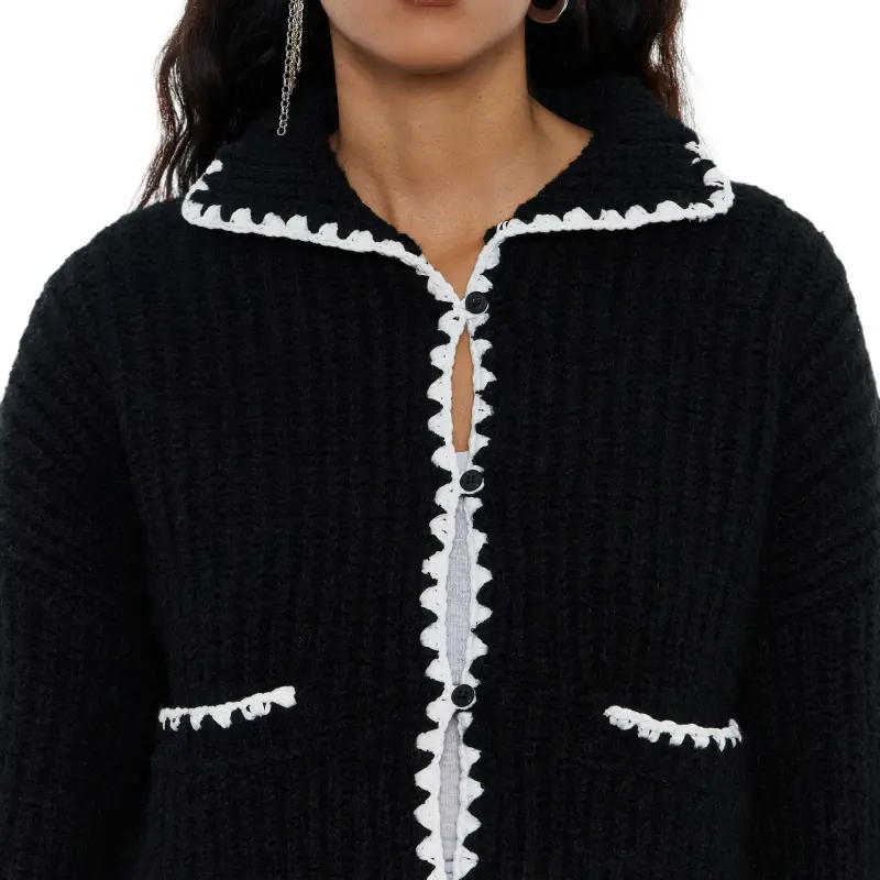 Bimba Y Lola Topstitched Cardigan-5